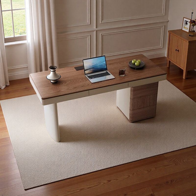 Light Luxury Style Desk, 29.52" H x 55.11" W x 27.55" D