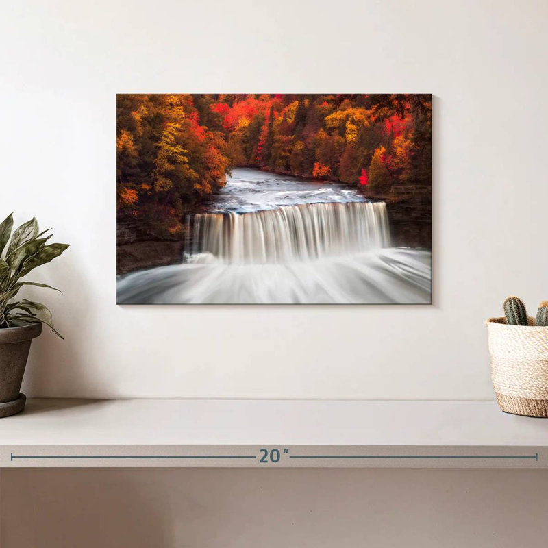Alvord Tahquamenon Falls en automne, H 8 po x l 12 po