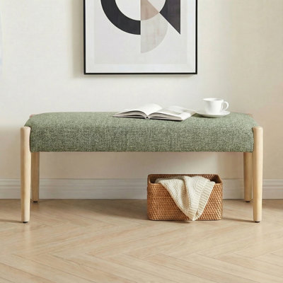 42'' W Modern Upholstered chenille Bench