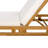 Acacia Wood Chaise Lounge With Water-Resistant Cushions And Adjustable Headrest For Outdoor Relaxation-549832593