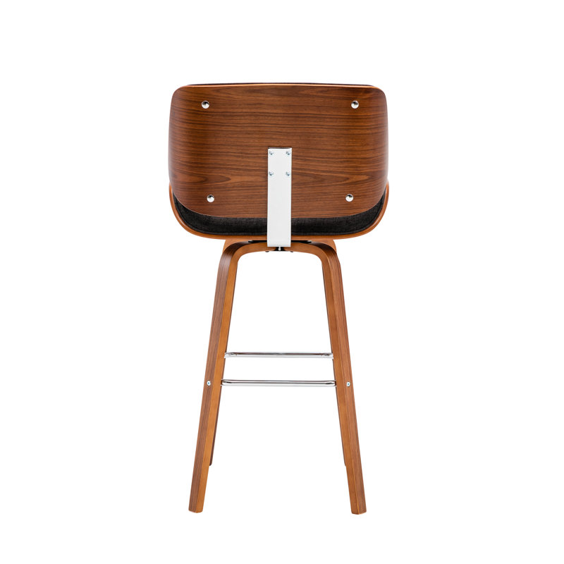 Swivel Bar Stool, Dark Grey