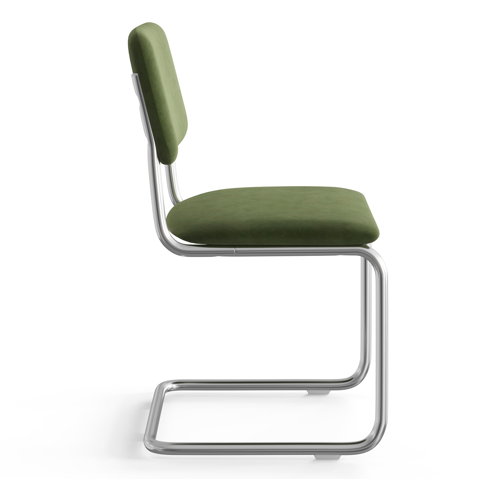 Walsh Velvet Dining Chair, Forest Green