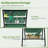 5-Tier Vertical Garden Metal Raised Garden Bed Elevated Planter Box with 4 Hooks, Removable Locking Wheels and Storage Shelf-95975324