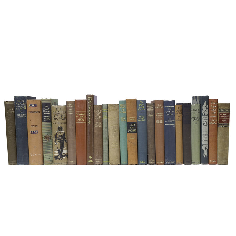 Livres décoratifs - Livres de cabane rétro - Livres bruns au pied, Multi-couleur