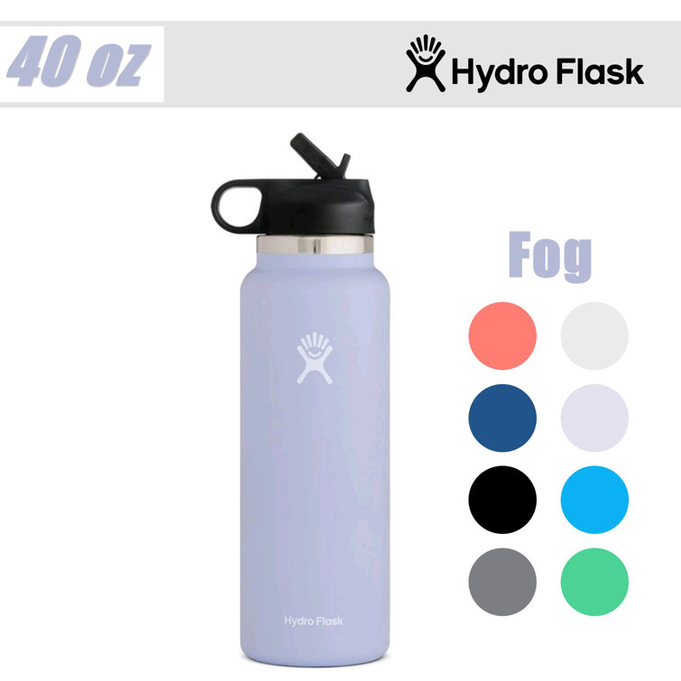 Custom 32 40 oz Stainless Steel Thermal Water Bottle with Straw