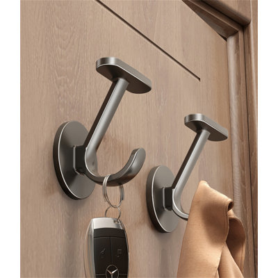 Demartez Metal Freestanding 2 - Hook Wall Mounted Coat Rack