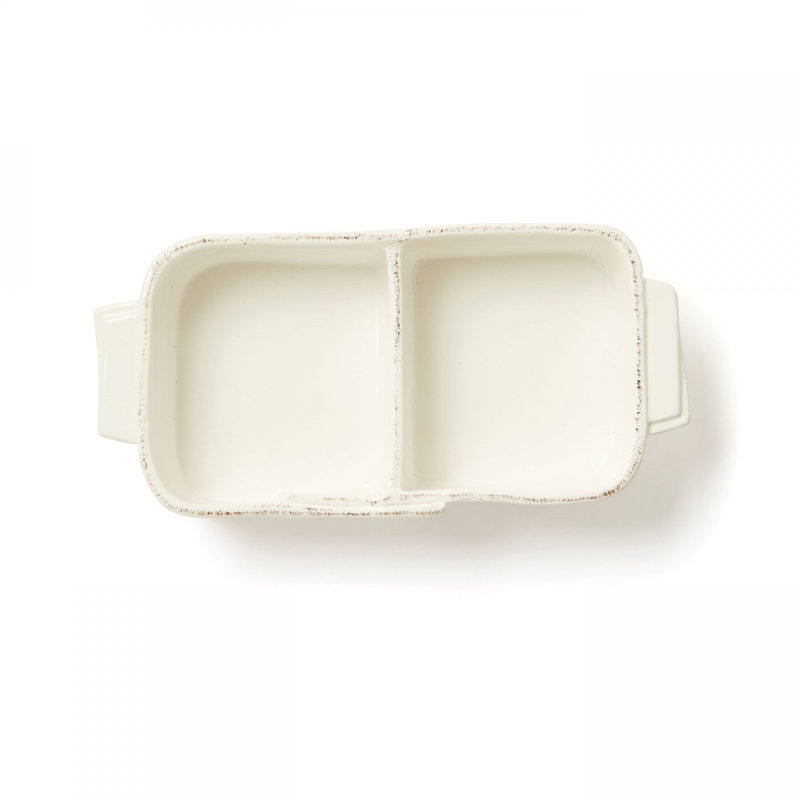 Lastra Stoneware Divided Serving Dish