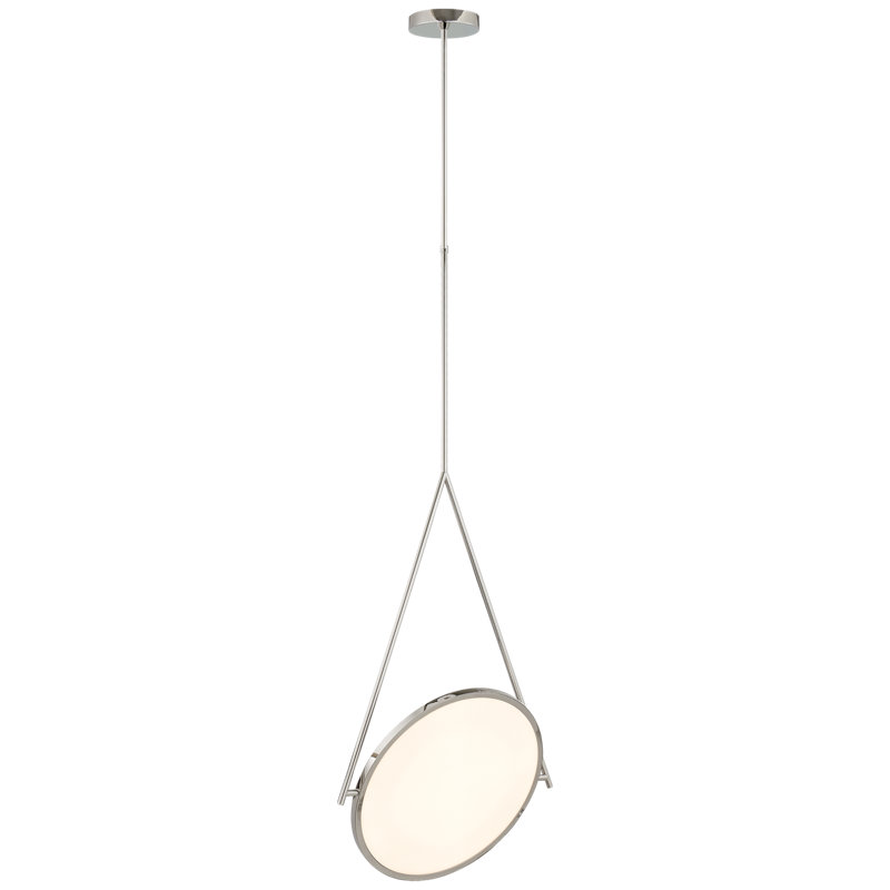 Peter Bristol Dot Stance 13" Rotating Pendant, Polished Nickel