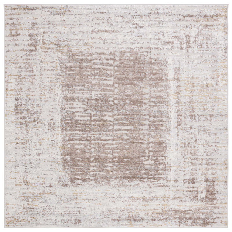 Palma Performance Abstract Rug, Square 6'7"