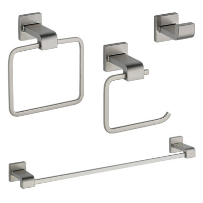 Arzo Delta 4 Piece Bathroom Hardware Set