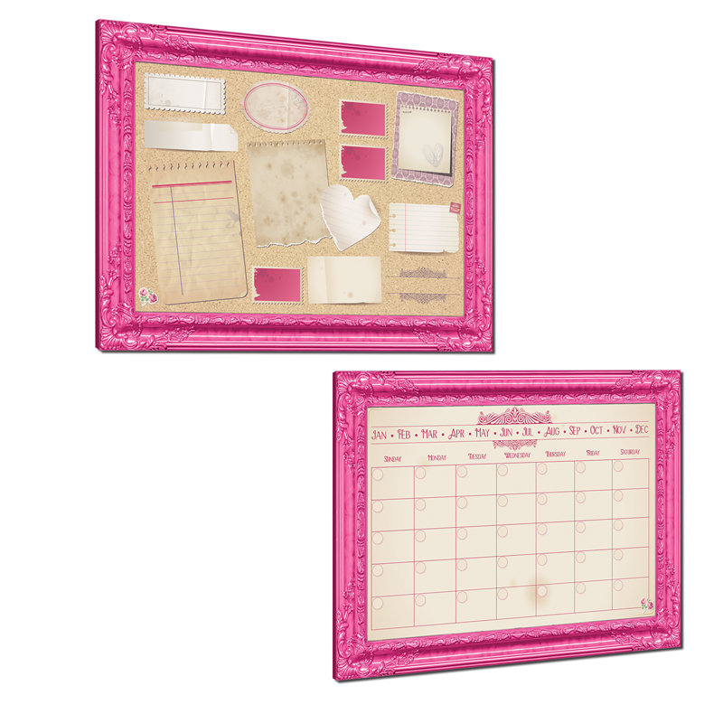 Tableau effaçable mural «Prettiest in Pink», 20" H x 30" W x 0,75" D