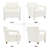 29.9" W Chenille Upholstered Armchair with Solid Wood Frame-572376704