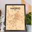 Madrid City Map - No Frame Print-1680826537