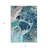 3' X 5' Teal Blue And Navy Blue Nautical Washable Indoor Outdoor Area Rug