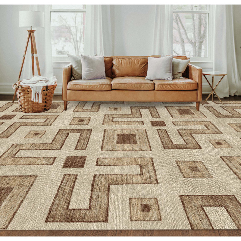 Geometric Area Rug, Rectangle 3' x 5'