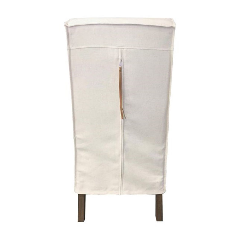 Zaynab Upholstered Dining Chair, Light Beige, Brown