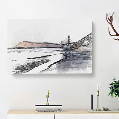 Golden Gate Bridge in San Francisco - Wrapped Canvas