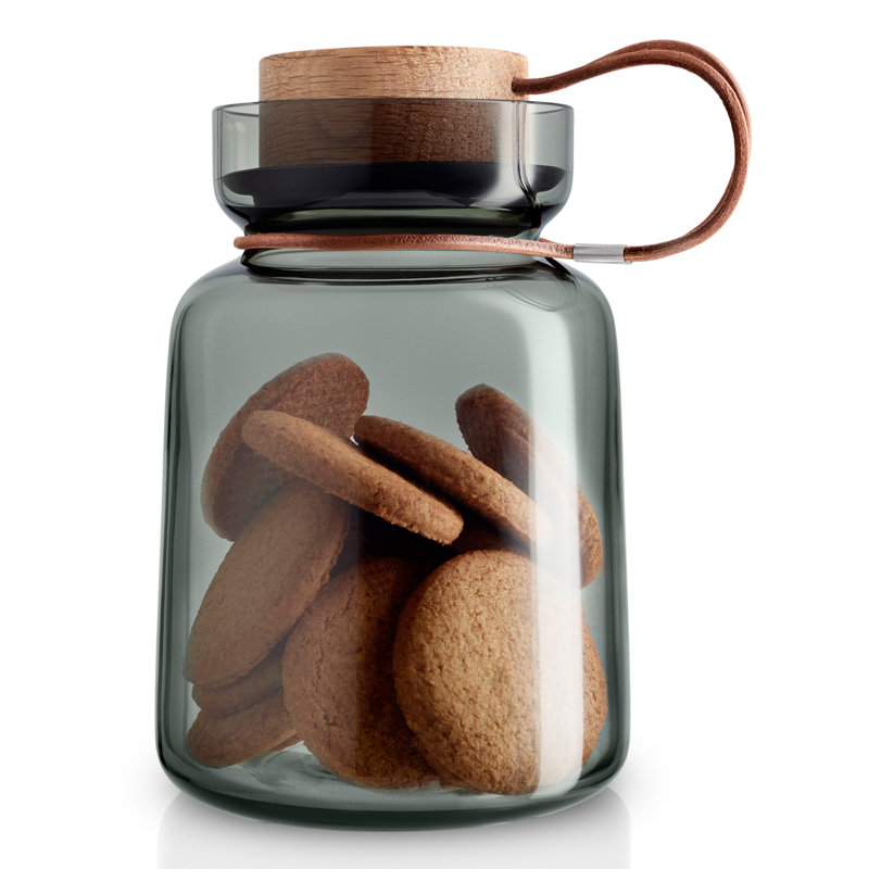 Glass Jar, 17cm H x 11.3cm W x 11.3cm D
