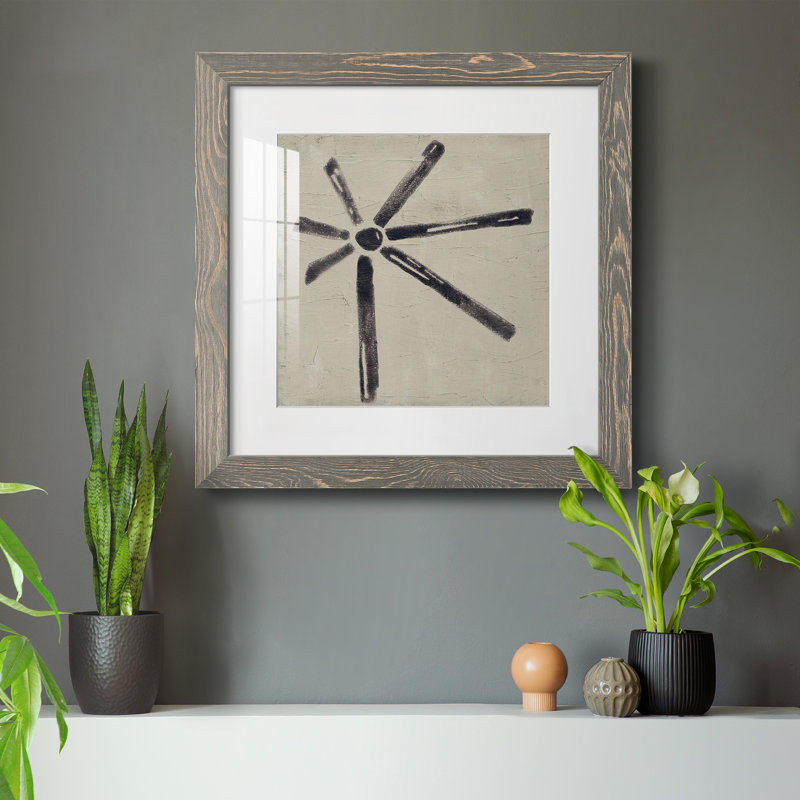 «The Seven Principles VI», reproduction encadrée de qualité supérieure - prête à être accrochée, Cadre en papier gris, Blanc