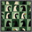 «Green Eagle Bird Portraits Modern Rustic», impression sur toile encadrée-109881787-109881791