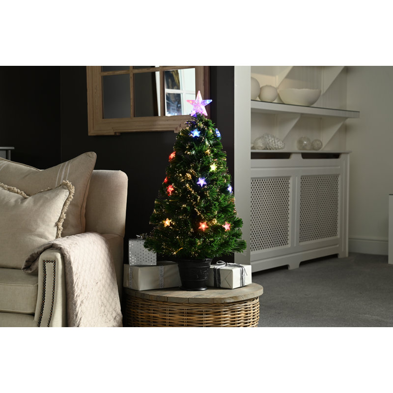 Lighted Artificial Pine Christmas Tree, 120' H