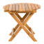 Table pliable et réglable, bois avec finition, capacité de poids élevée, entretien facile