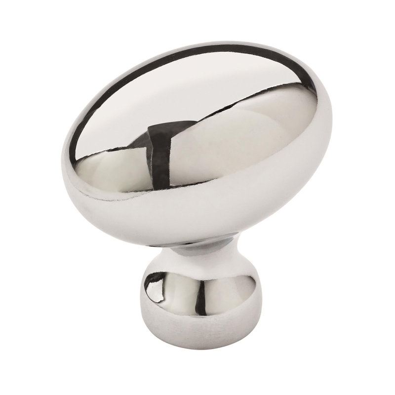 Poignée d'armoire Vaile en chrome poli de 1 3/8 po (35 mm) de longueur - paquet de 10, Chrome poli