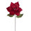Vickerman 12" x 20" Velvet Razor Poinsettia Stem. It includes four pieces per bag.