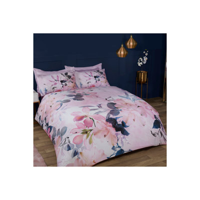 Boston Polyester Floral Duvet Cover Set with Pillowcases Included