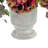 Lilbourn Thistle, Hydrangea and Ivy in Stone Pot