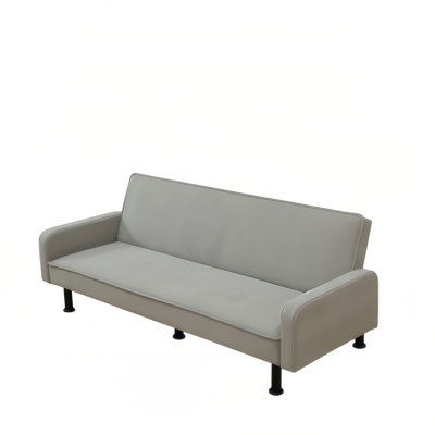 Convertible Sofa with Adjustable Backrest, Solid Wood Frame by Ebern Designs