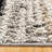 Gertmenian Rafe Dax Modern Abstract Grey/ Black/ Ivory Polyester Microfiber Plush Area Rug-94418501