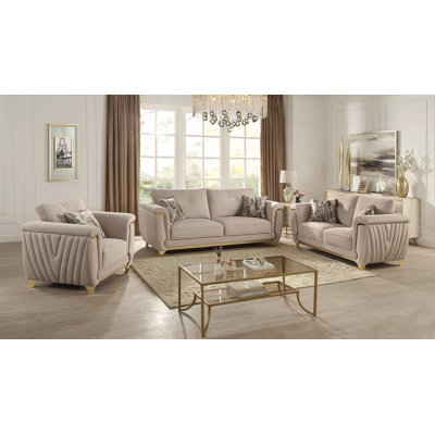 Lavern 3pc Living Room Set by Everly Quinn
