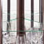Vitrine de coin lumineuse - Vitrine de salon, objets de collection antiques, rangement pour verres à vin et à bar - Conception élégante d'angle avec lumières incluses-87369217