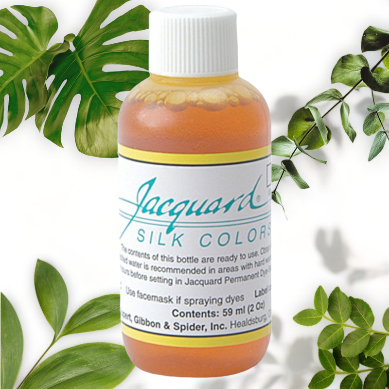 Vibrant Yellow Silk Dye 2oz Bottle