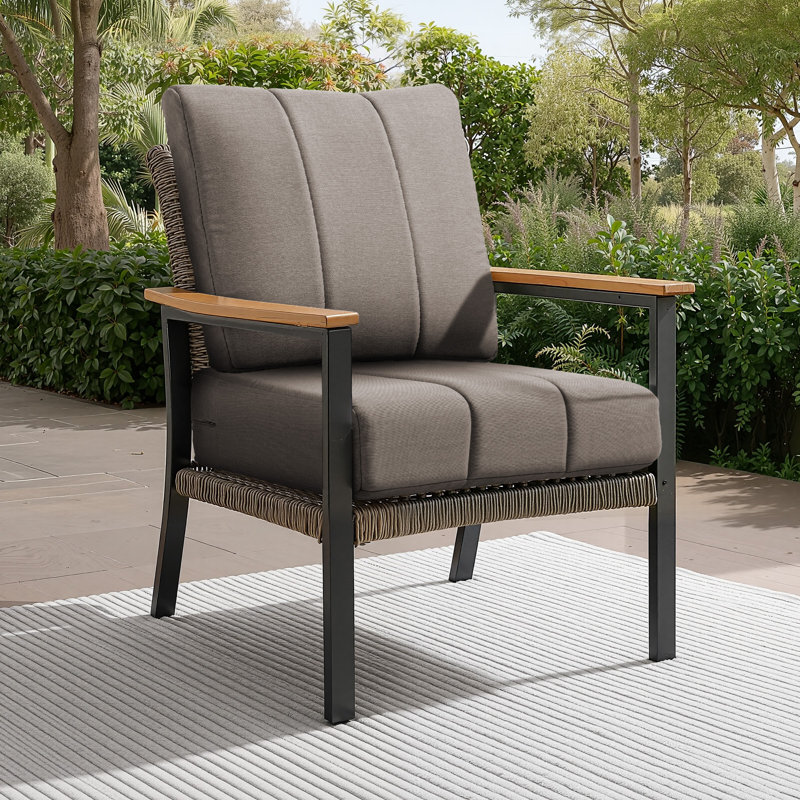 Ensemble de coussins et coussins de patio Allo de 24 po x 24 po x 6 po Allo, 1, Gris