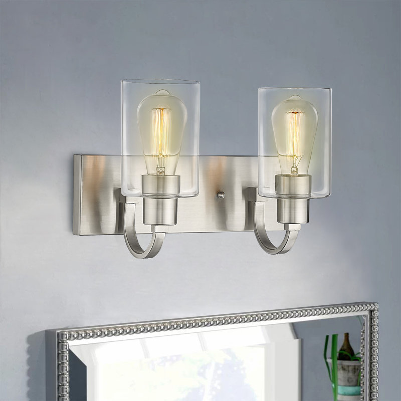 Éclairage pour meuble-lavabo Sornson, Nickel brossé, 2