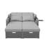130cm Wide Straight Steel Patio Daybed-1190970617