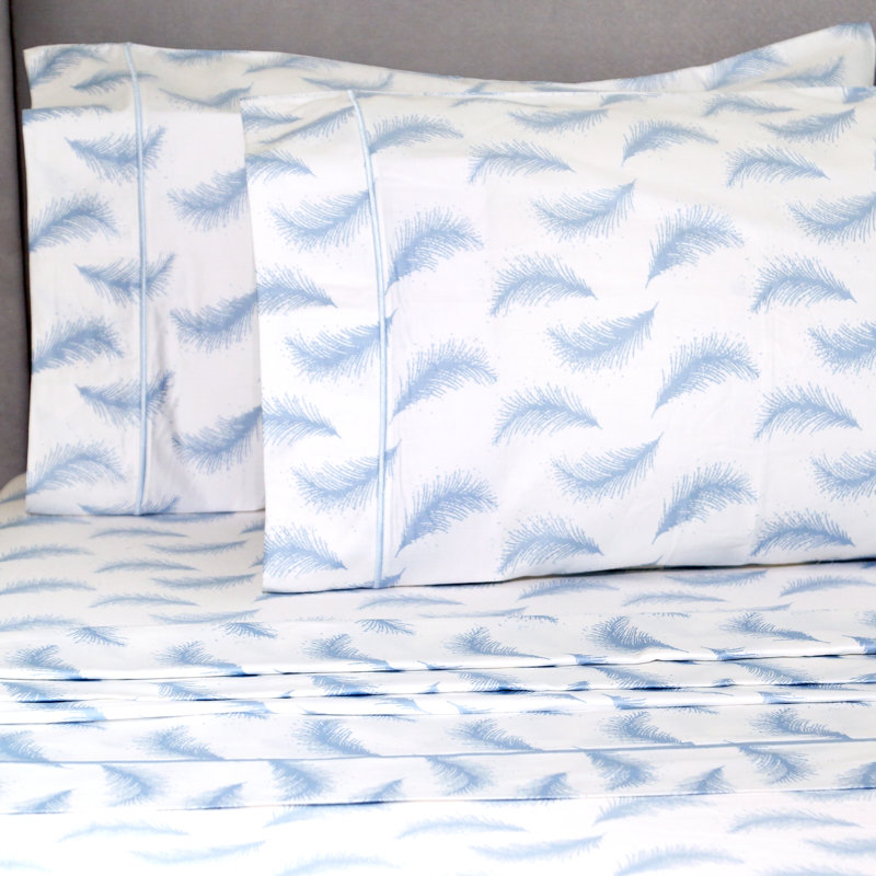 Paiva Floating Feather 400 Thread Count Pillowcase