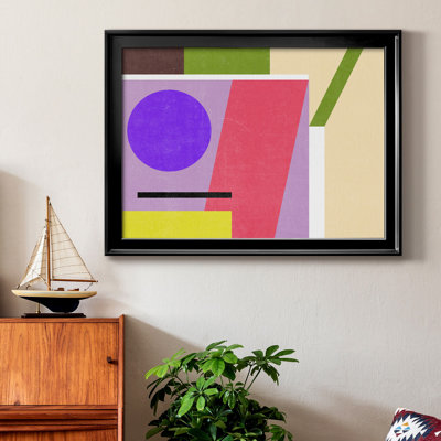 Composition de couleur I, toile encadrée de qualité supérieure - prête à être accrochée