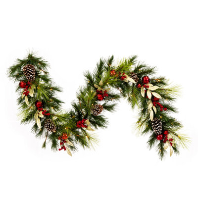 72'' in. Lighted Faux Pine Garland