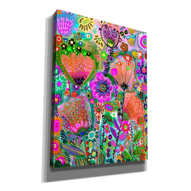 «Ilustracion Sin Titulo 42» par Noemi Ibarz, art mural sur toile, H 54 po x l 40 po x P 1,5 po