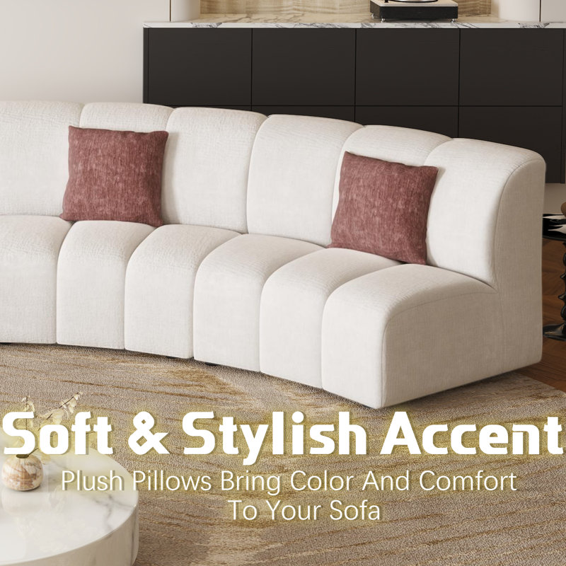 4-Piece Modern Curved Sofa