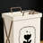 Foldable Laundry Hamper With Stand For Dorm Bathroom, Cotton Linen Fabric Collapsible Dirty Clothes Basket, Portable Storage Organizer