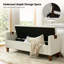 Banc de rangement en bois massif Dezaria-1439984943