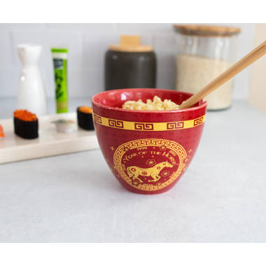 Silver Buffalo Bratz 20-Ounce Ceramic Ramen Bowl and Chopstick Set