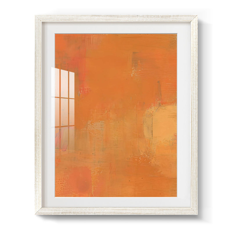 Almon Abstract I -Framed Print, 25.5" H x 17.5" W, White