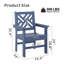 2-Piece Outdoor Adirondack Chair Dining Armchair HDPE Chairs Weather-Resistant (Set of 2)-86209898