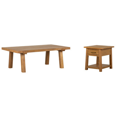 Bernstein Rectangular Cocktail Table With End Table