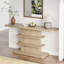 Console 63 po, rangement rétro à 2 niveaux pour salon - naturel-129912094-129912096-129912099